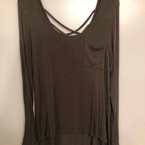 Olive Green long sleeve shirt